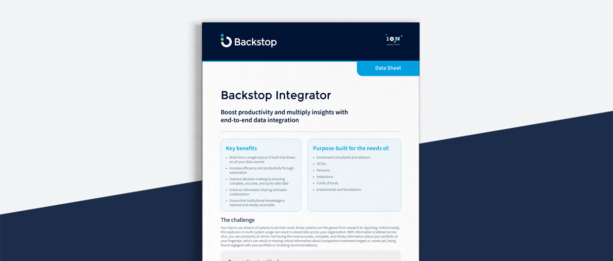 Integrator Allocators Backstop Solutions